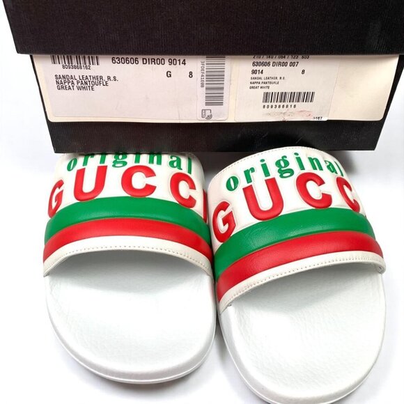 NIB Gucci Original Gucci Slide Sandals Size 8 - Picture 4 of 13